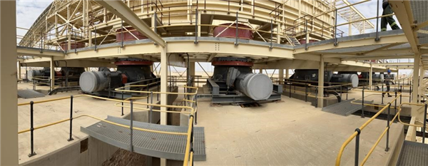 Unused 6,500 Tph Crushing Heap Leach Processing Plant)